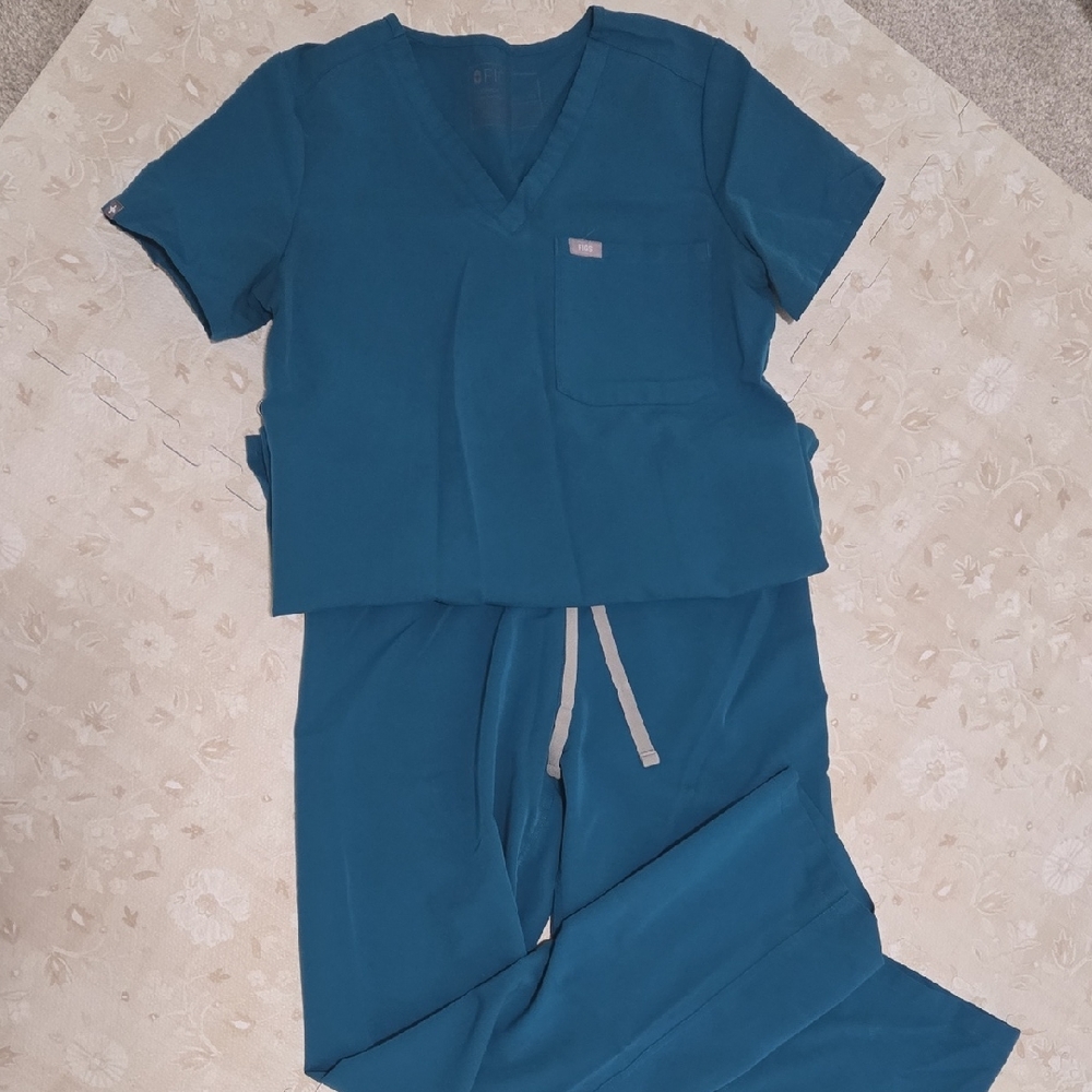Women's XS/S Figs Scrub Set Catarina/Livingston Pacific Blue
